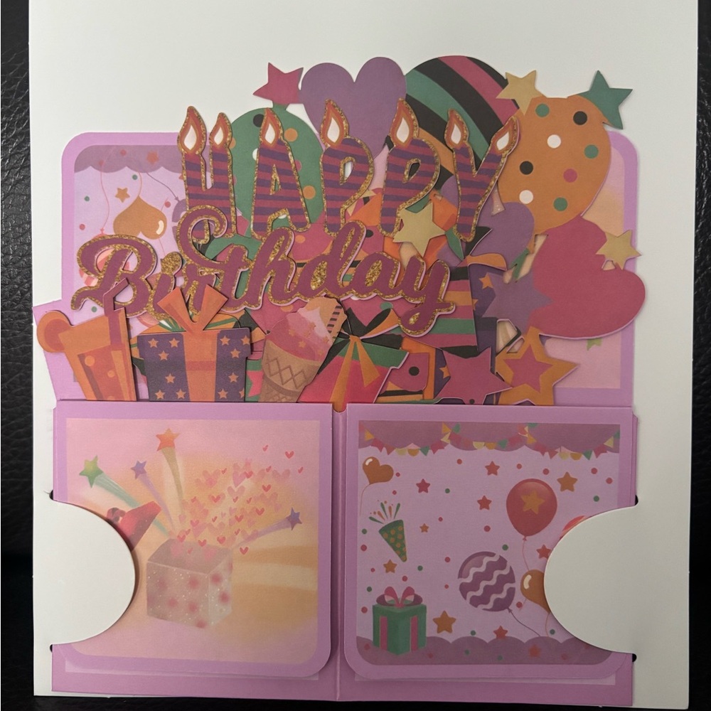 Colorful Pop-Up Birthday Card - Picture 5 of 7
